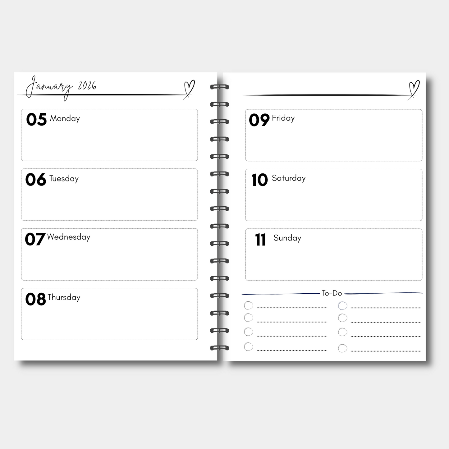 A5 - 'Hughie' The Highland Cow Diary