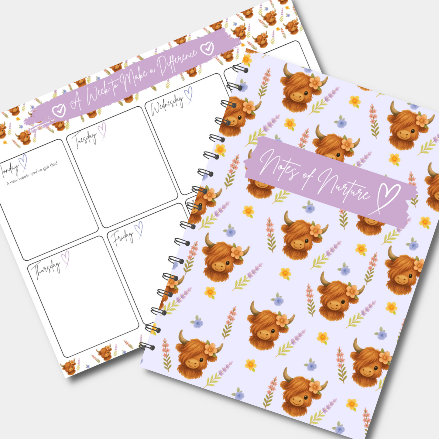 'Hughie' Bundle - A5 Notebook & Weekly Planner