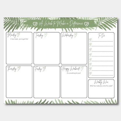 Leafy Bundle - A5 Notebook & Weekly Planner